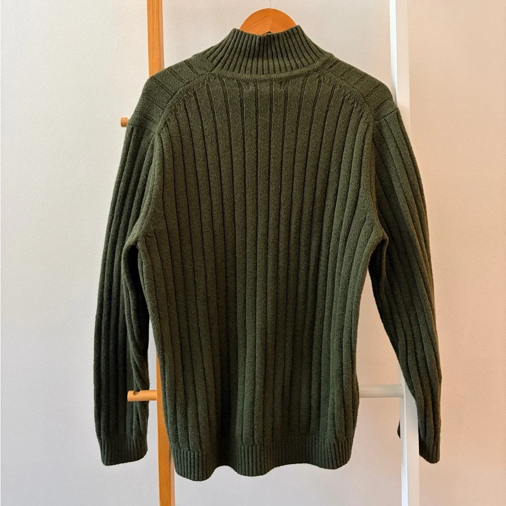 Men’s Banana‎ Republic Olive Ribbed Turtleneck Sweater